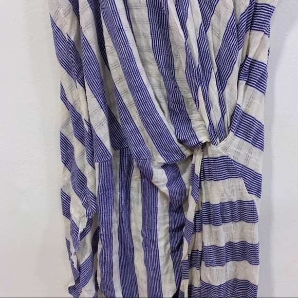 Free People Knotted Tunic Top Striped Sleeveless - Picture 2 of 6
